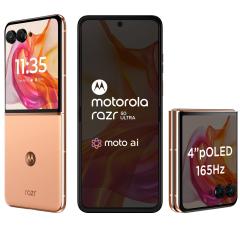 motorola razr 50 本体 512GB Motorola Razr 50 Ultra (Peach Fuzz, 12GB RAM, 512GB Storage