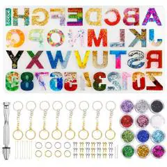 Buy Hasthip Multicolor Free Size Alphabet Resin Casting Mold