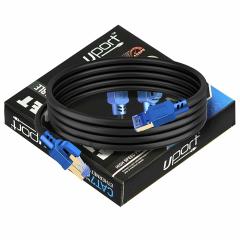 Cable De Red Plano Slim Company Cat 7 Rj45 Utp Ethernet 3 Metros Color  Negro