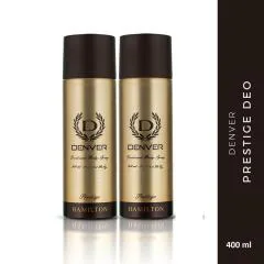 DENVER Prestige Combo Deodorant Spray For Men (400 ml, Pack of 2)
