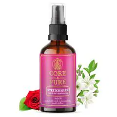 Buy CORE & PURE Stretch Mark Body Oil- |Infused with Grade-A