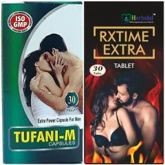 Buy Herbshd RXTIME EXTRA 30 TABLET & TUFANI-M 30 CAPSULE FOR