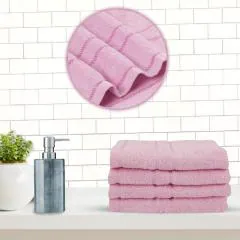 Buy Sassoon Melrose Pink 380 GSM Cotton Hand Towel 40 x 60 cm (Set