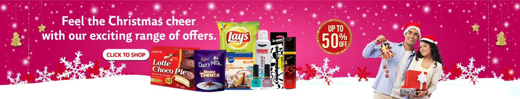 Few 50 % off grocery items at Jiomart