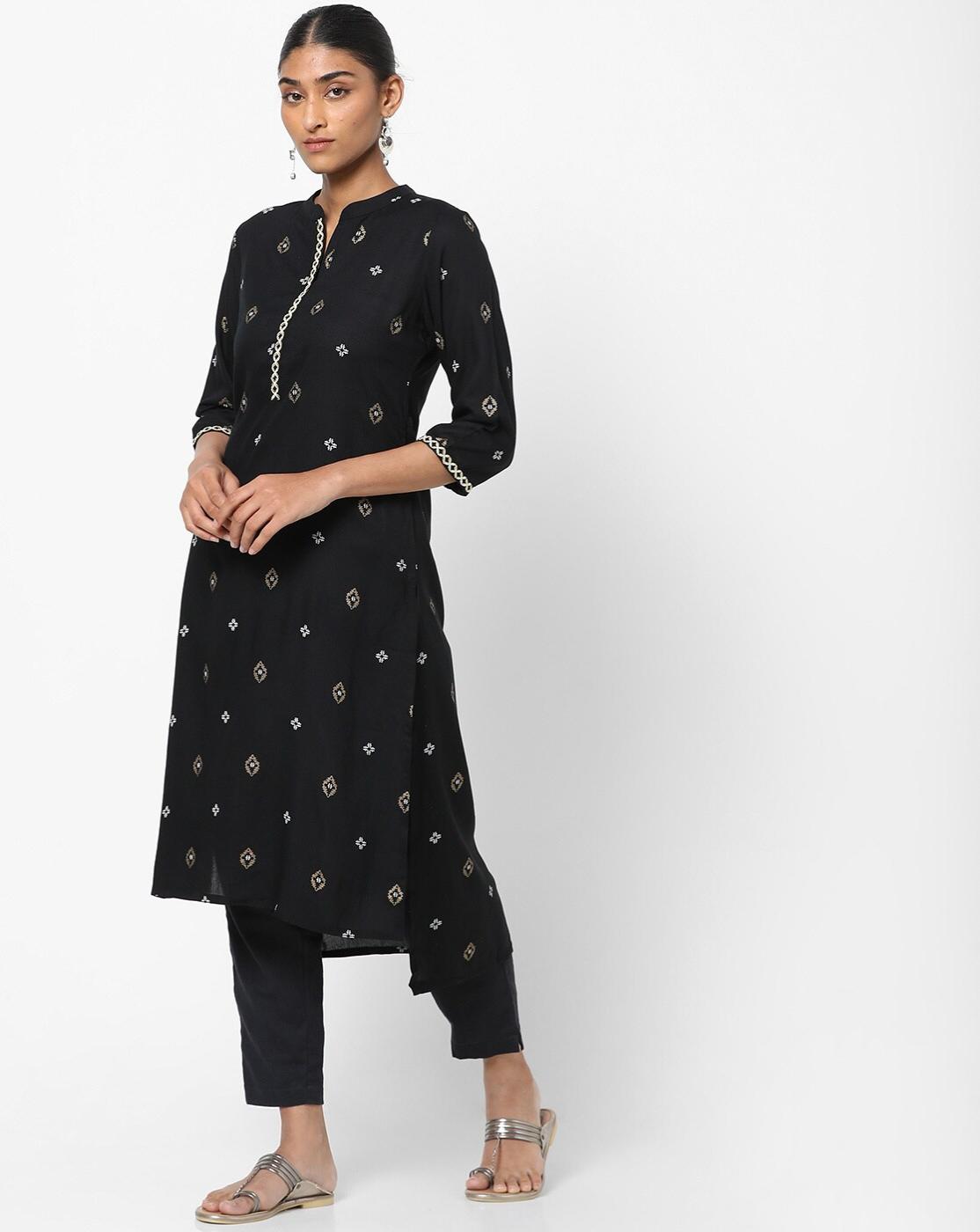mandarin collar kurtis