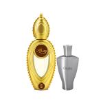 Ajmal Wisal Dhahab EDP Fruity Floral Perfume 50ml for Men and Colaba Mukhallat Concentrated Perfume Oil Floral Oriental Alcohol-free Attar 14ml for Unisex 1's