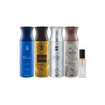 Ajmal Blu & Aurum & Evoke silver Edition Homme & Shadow Homme Deo & Aretha EDP Pack of 4 20 ml