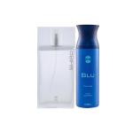 Ajmal Shiro EDP Citrus Spicy Perfume And Blu Homme Deodorant Aquatic Woody Fragrance 290 ml