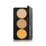 Star's Cosmetics 3 Colors Light, Medium, Yellow Corrector Face Makeup Concealer Palette for Under Eye Dark Circles, Acne & Blemishes (Cream) 15gm