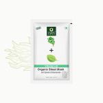 Organic Harvest Acne Control Mattifying Sheet Mask Green Tea & Moringa Enriched With Ceramides 30 ml