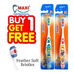 Maxi Bunty Bubli Junior Toothbrush - Soft (Buy 1 Get 1 Free)