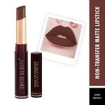 Swiss Beauty Non-Transfer Matte Lipstick - (Dark Brown) 2 gm