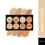 Swiss Beauty Cover Studio Ultra Base Concealer Palette - (Shade-01) 19gm