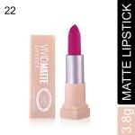 Fashion Colour Vivid Matte Lipstick, 22 Barbie Pink 3.8 gm