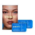 Swati Cosmetics Coloured Lenses Sapphire 1 Month Contact Lenses ( - 2) 1's