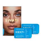Swati Cosmetics Coloured Lenses Aquamarine 1 Month Contact Lenses ( - 3.75) 1's