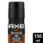 Axe 24x7 Warm Amber Fragrance Deodorant Bodyspray 48 H Dual Action Technology 150ml