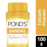 Pond's Sandal Radiance Talcum Powder, Natural Sunscreen 100 gm