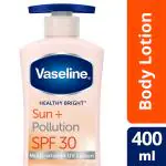 Vaseline Sun+ Pollution SPF30 Lotion Vaseline Jelly Pa+++ Upto 30X Sun Protection 400 ml