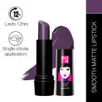 Elle 18 Colour Pop Matte Lipstick, W16, Soaked Grape 4.3gm