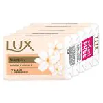 LUX Velvet Glow Buy 4 Get 1 Free Offer Jasmine & Vitamin E Bathing Soap For Glowing Skin Beauty Soaps 750 gm