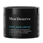 Men Deserve Daily Hair Cream (7 Oil Nourish) Anti Hair Fall, Anti Dandruff Keratin Restore, Non Sticky, & Non Greasy 100gm