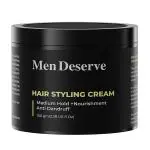 Men Deserve Hair Styling Cream (Medium Hold) + Nourishment Anti Dandruff 100gm