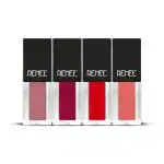 RENEE Check Matte Liquid Lip Color - (Combo Of 4) 10 ml