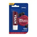 NIVEA 24HOUR LIP BALM NATURAL OIL BLACKBERRY & WATERMELON 4.8 gm