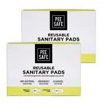 Pee Safe Reusable Sanitary Pads (6 Regular Pads + 2 Overnight Pad + 2 Leak Proof Pouch) (pack of 10) 1's