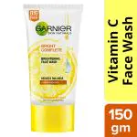 Garnier Bright Complete VITAMIN C + Lemon Deep Cleasing Facewash 150gm