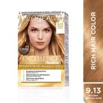 L'Oreal Paris Excellence Fashion Hair Color with Color Boost, 9.13 Golden Blonde 172 ml