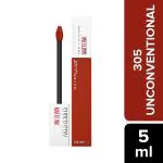 Maybelline New York Super Stay Matte Ink Liquid Lipstick x Rogue Reds, 285 Gritty 5 ml