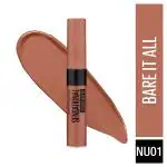 Maybelline New York Color Sensational Liquid Matte Lipstick, NU01 Bare It All 7ml