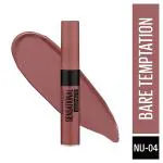 Maybelline New York Sensational Liquid Matte Lipstick, NU04 Bare Temptation 7 ml