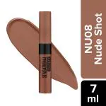 Maybelline New York Sensational Liquid Matte Lipstick, NU08 Nude Shot, Liquid Lipstick Shades Delivering Intense Matte Color Effect 7 ml