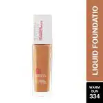 Maybelline New York Super Stay 24H Full coverage Liquid Foundation,Warm Sun 334 30 ml