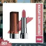 Maybelline New York Color Sensational The Creamy Mattes Lipstick, 507 Almond Pink 3.9 gm