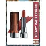 Maybelline New York Color Sensational Creamy Matte Lipstick, 676 East Village Rose 3.9gm