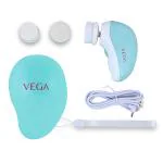 VEGA Electric Facial Cleanser and Massager Water Proof (VHFC-01) Green 1 gm
