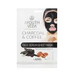 Ayouthveda Charcoal & Coffee Face Serum Sheet Mask 20 gm