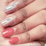 Nails On Board Handmade Press On Gel Nails- Holographic Red 50 gm