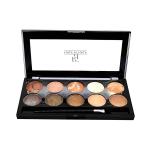 Half N Half HD Pro 10 Colour Baked Eyeshadow Palette, Multicolour - 01 18 gm