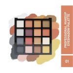 Half N Half Professional Makeup Kit, 16 Colours Eyeshadow Palette, Multicolor - 01 18 gm