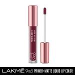 Lakme 9to5 Primer + Matte Liquid Lip Color MM1 Edgy Mauve 4.2 ml