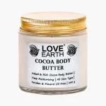 Love Earth Cocoa Body Butter With Organic Shea Butter & Cocoa Butter For Men & Women 100 gm