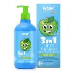 Wow Life Science Kids 3 in 1 Tip to Toe Wash - Green Apple 300 ml