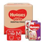 Huggies Wonder Diaper Pants (M) (Pack of 2 x 76's)