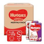 Huggies Wonder Diaper Pants (S) (Pack of 2 x 86's)