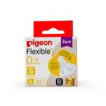 Pigeon Flexible Slim Neck Round Hole 0+ Months Peristaltic Nipple (S) 2's